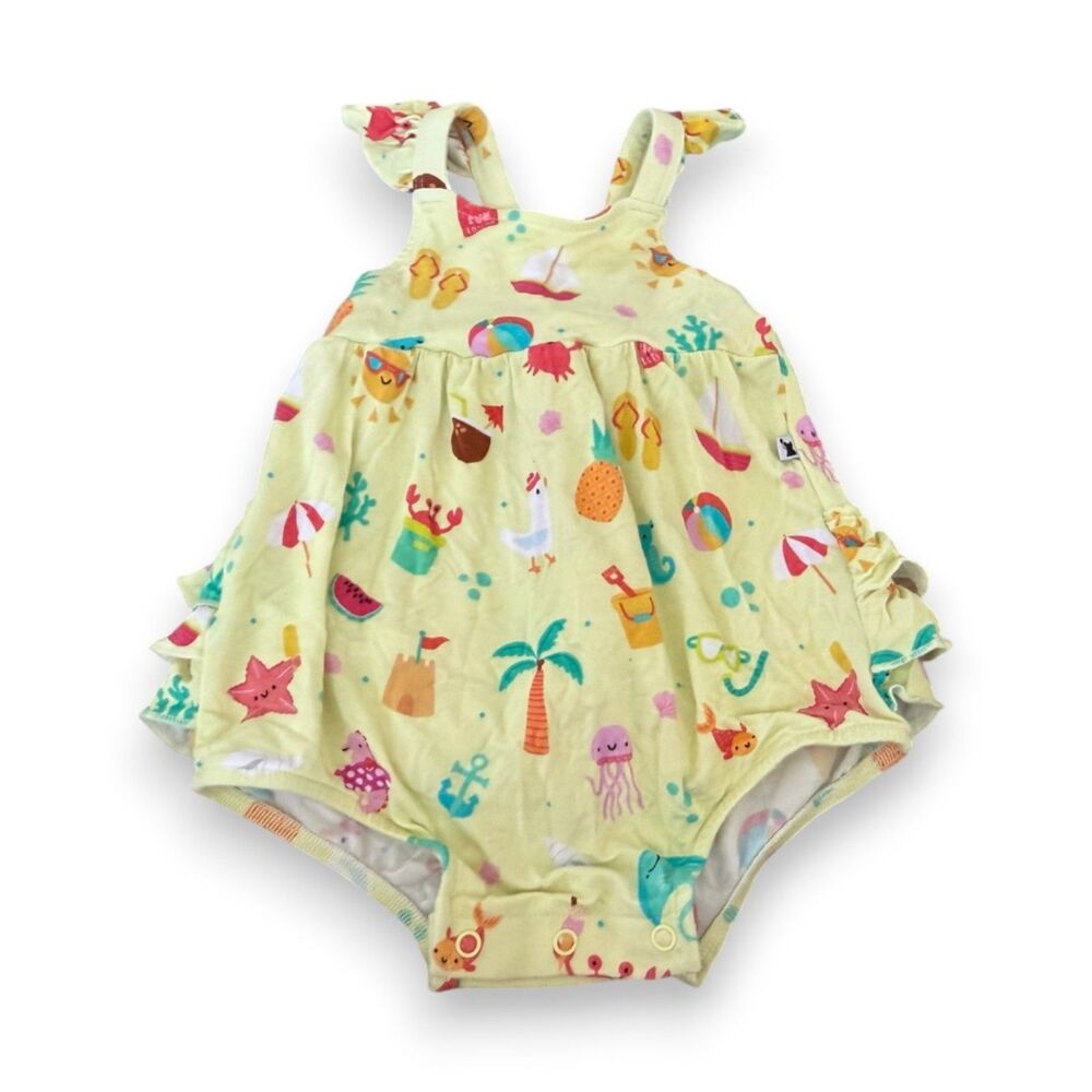 Kiki + Lulu Beaches N' Dreams Bamboo Bubble Romper 6-12 Months